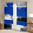 thumbnail image 2 of Manfei Teens Adults Abstract Oil Painting Blackout Curtains Set of 2 (52x84 Each),Vintage Aesthetic Window Curtains,Retro Gradient Minimalist Curtains and Drapes,Breathable Home Decor, 2 of 6
