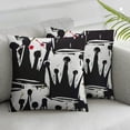 thumbnail image 3 of Throw Pillow Cover Tags Black and White Graffiti in Hip Hop Street Pillowcase Home Decorative Square Pillow Case Cushion Cover 1 set of 2 pieces, various sizes, 3 of 7