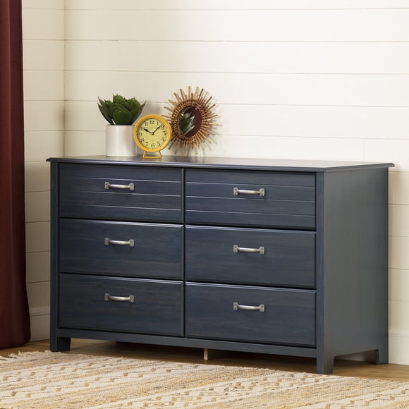 South Shore Asten 6-Drawer Dresser for Child, in Blueberry