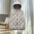 thumbnail image 6 of Uootdi Women's Lightweight Down Vest Puffer Sleeveless Hooded Jacket Stand Collar Zipper Warm Winter Outerwear with Pockets, 6 of 7