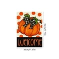 thumbnail image 3 of DefiDgd 12x18inch Bow Pumpkin Pattern Garden Flag,Double Sided Fall Yard Banner Decorative Flag for Thanksgiving Lawn Porch Patio Outdoor Garden Holiday Home Decoration(A), 3 of 6