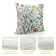 thumbnail image 4 of Creowell  Spring Floral Throw Pillow Covers Garden Flowers Birds Decorative Pillows Soft  Outdoor Cushion Cases for Couch Sofa Bed Home Decor, 4 of 5