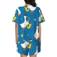 thumbnail image 6 of Sigee Cartoon Goose for Sleepwear Casual Pjs with Pockets Women's Pajamas Sets Shorts 2 Piece Short Sleeve Lounge Sets Large, 6 of 9