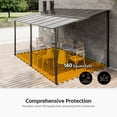 thumbnail image 6 of LAUSAINT HOME 10' x 14' Hardtop Gazebo, Outdoor Aluminum Pergola for Garden, Patio, Backyard-Gray, 6 of 10