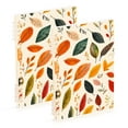 thumbnail image 5 of FORMRS 1-Subject Spiral Notebook 8" x 5" College Ruled 60 Refillable Sheet A5 Hard Cover, 2 Pack, Colorful Leaves, 5 of 7