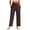 Coffee*, variant on RUTAYY Women's Pants High Waist Yoga Bottoms Solid Color Ankle Length Stretchy Sports Cropped Tights Relaxed Holiday Trousers