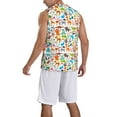 thumbnail image 2 of Honeii Animals print basktball shirt for men and women, Unisex basketball jersey for Theme party-Small, 2 of 6