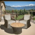 thumbnail image 5 of Padma's Plantation Capri Outdoor Swivel Chair Seminyak Sand in Naturral, 5 of 9