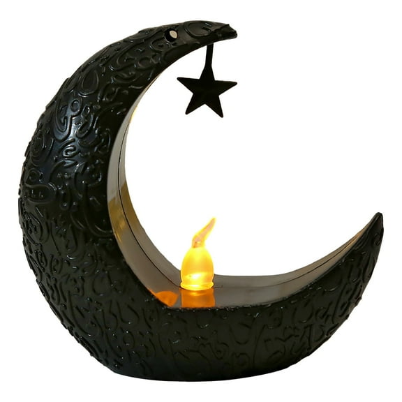 Dienrx Star Moon Candle Holder, Metal Candlestick for Night Sky Themed Decor, Romantic Wedding Table Centerpiece, Dreamy Home Ornament