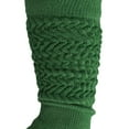 thumbnail image 4 of 3 Pairs Cotton Slouch Cotton Socks Extra Heavy and Extra Long Shoe Size 5-10 (Forest Green), 4 of 11