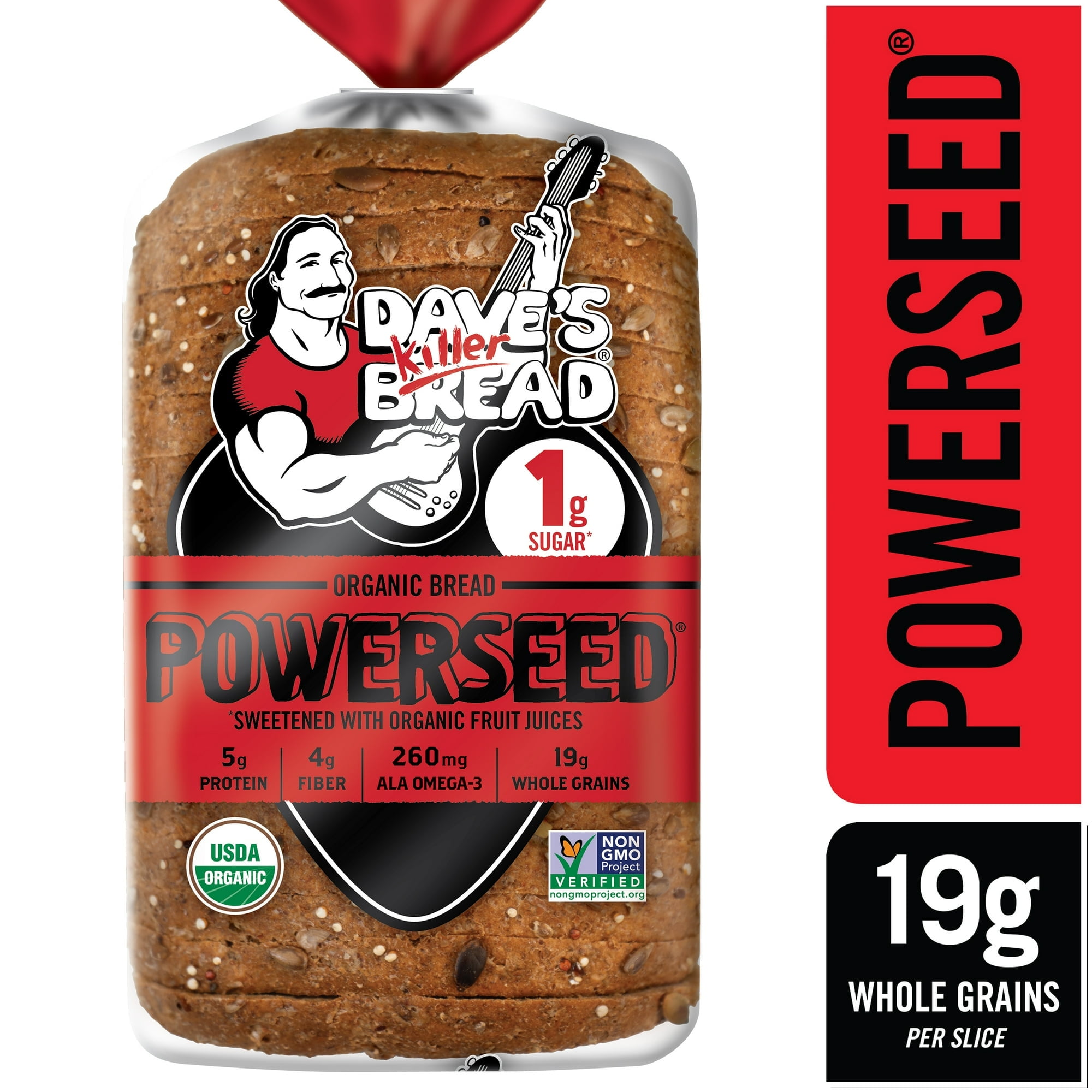 Dave's Killer Bread® Powerseed® Organic Sliced Bread Loaf, 25 oz, Shelf-Stable