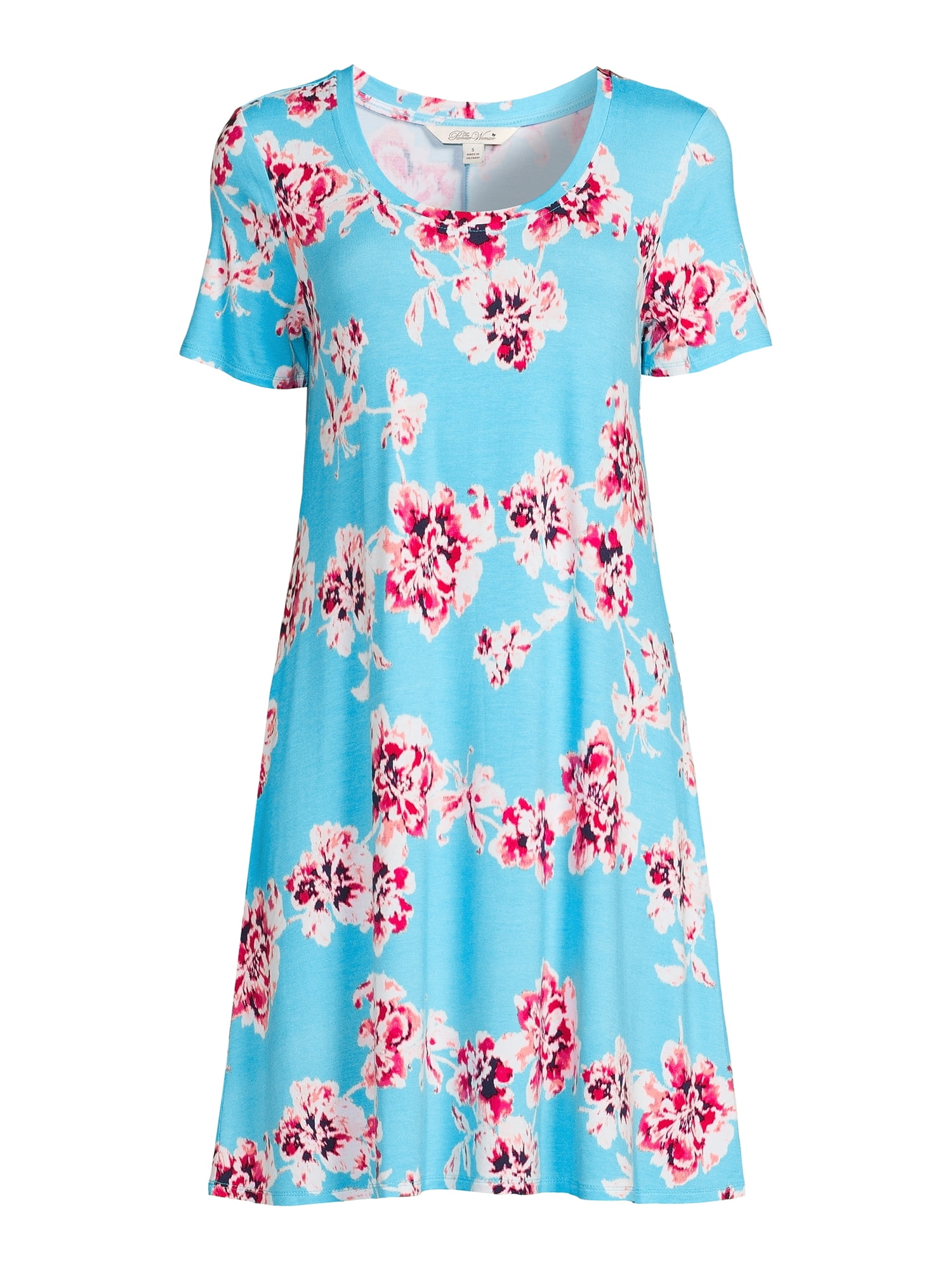 The Pioneer Woman Scoop Neck Dress with Short Sleeves, Women's