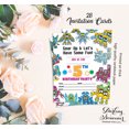 thumbnail image 3 of Darling Souvenir Multicolor Birthday Invitation Card Printable Elegant Fill or Write In Blank Party Invites 28 Pcs 5 x 7 Inches, 3 of 5