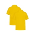 thumbnail image 2 of Wonder Nation Girls School Uniform Interlock Short Sleeve Polo Shirt, 2-Pack, Sizes 4-18 & 10-16 Plus, 2 of 2