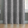 thumbnail image 2 of VCNY  Home Rosalie Tonal Jacquard Grommet Curtain Panel Silver - 84 Inches, 2 of 5