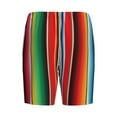 thumbnail image 5 of Fotbe Mexican Serape Blanket Stripes Pajama Shorts for Men, Men's Pajama Bottoms, Sleepwear,Short Pajama Pants-X-Large, 5 of 9