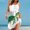 White, variant on Women's Casual Dress Summer Women Sleeveless Cartoon Pattern Tennis Tank Vest Dress Boho Casual Beach Straps Swing White S