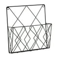 thumbnail image 1 of Siruishop Wall Mounted Newspaper Storage Rack Magazine Holder for Study Room Bedroom Black, 1 of 10