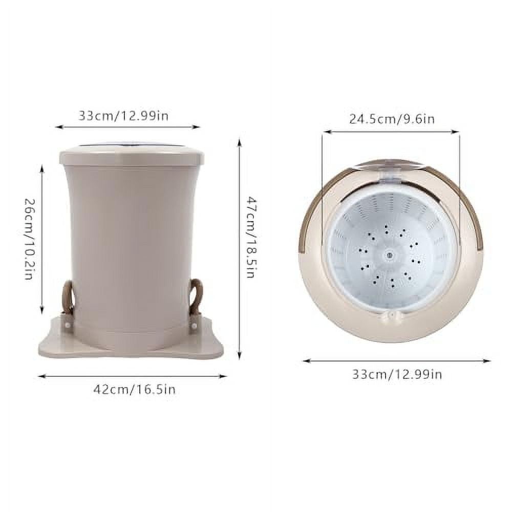 Portable Washing Machine, 12L Foldable Washing Machine, Mini Portable Washer for Apartment, Dorm, Camping, RV Travel