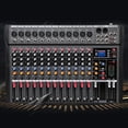 thumbnail image 2 of 12 Channel Audio Mixer Bluetooth USB DJ Sound Mixing Console Amplifier Studio, 2 of 12