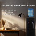 thumbnail image 4 of 5 Gallon Hot & Cold Water Dispenses Water Cooler Dispenser Top Loading for Home Black2, 4 of 8