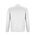 thumbnail image 5 of Fashionable Long Sleeve Shirts for Men Crewneck Solid-Color Casual Pocket Buttons Basic Pullover Shirt M-3XL, 5 of 7