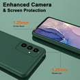 thumbnail image 5 of Allytech Liquid Silicone Case for Samsung Galaxy A13 5G, [Silky Touch] Soft Microfiber Lining Shockproof Anti-Fingerprint Case, [Slim & Light] Full Camera Protection Solid Color Case, Darkgreen, 5 of 7