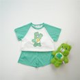 thumbnail image 3 of Ropa de verano para niños 2024, ropa para niñas pequeñas, camisetas y pantalones cortos con dibujos animados de osos cariñosos, conjunto de 2 piezas para niños, parte superior e inferior, 3 of 5