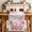 White, variant on Galentine's Day Table Runner 60 Inches, Gnomes Pink Love Balloon Black Lattice Bed Runner Dresser Scarves Tabletop for Indoor Outdoor Parties/Ceremony/Banquet, 13" x 60"