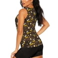 thumbnail image 3 of Easygdp Flying Furry Honey Bees Women's Workout Tank Top, Running Top, Hiking Shirt, Quick-Dry for Running, Yoga, Hiking - Medium, 3 of 9