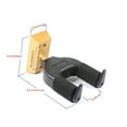 thumbnail image 3 of Guitar Stand Wall Mount Hanger - Black U Shaped Auto Lock Guitar Wall Mount Hanger with Soft Padding for Bass, Banjo, Ukulele(One Pcs), 3 of 5