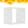 thumbnail image 2 of Creative Bookshelf Partition Decorative Shelving Hollowed Out Wall Shelving Size S White (Big A Grid), 2 of 8