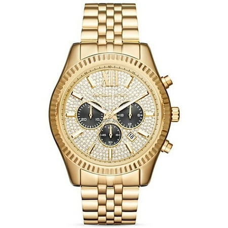 Michael Kors Men's Gold-Tone Lexington Chronograph Watch
