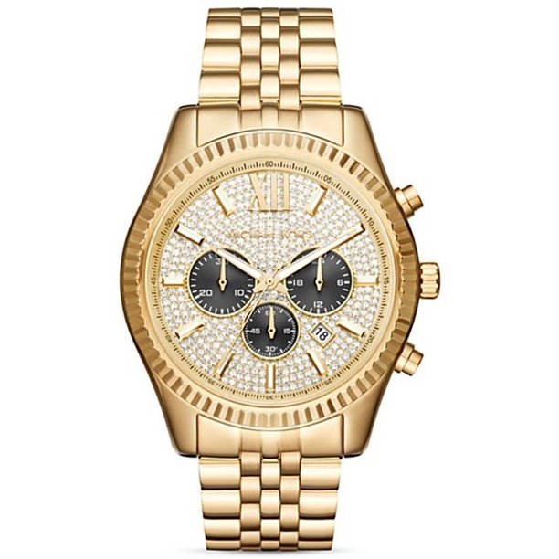 Michael Kors Men's Gold-Tone Lexington Chronograph Watch MK8494 -  