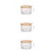 thumbnail image 1 of Cateissary Juego de vasos de vidrio ecológicos - Fácil de limpiar Juego de vasos de vidrio duraderos Taza de desayuno Juego de tazas de té Taza Type1 NO1, 1 of 6