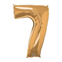 Way to Celebrate 42" Number 7 Gold Foil Balloon