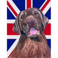 thumbnail image 1 of Labrador with English Union Jack British Flag Flag Garden Size, 1 of 1