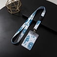 thumbnail image 1 of Polyester Lanyard with Printed Design for ID Card Holder, Woven Strap with Buckle, Blue/White/Red, 50 x 2 cm, 1 Pack, 1 of 6
