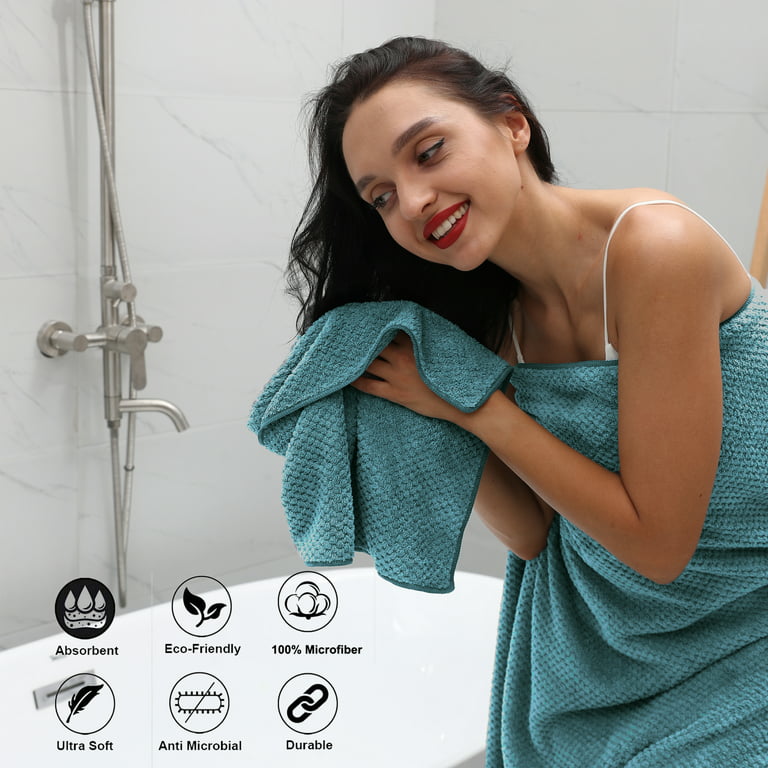 Bath Towel Set 4Pack-35x70 Towel,600GSM Ultra Soft Microfibers Bathroom Towel  Set Extra Large Plush Bath Sheet Towel Highly Absorbent Quick Dry Oversized  Towels Hotel Luxury Shower Towel Collection