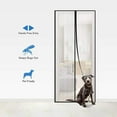 thumbnail image 5 of Magnetic Screen Door, Screen Size 39" x 82" Strong Magnet Door Mesh with Reinforced Hook & Loop for Patio Door, Sliding Door, Black, 5 of 10