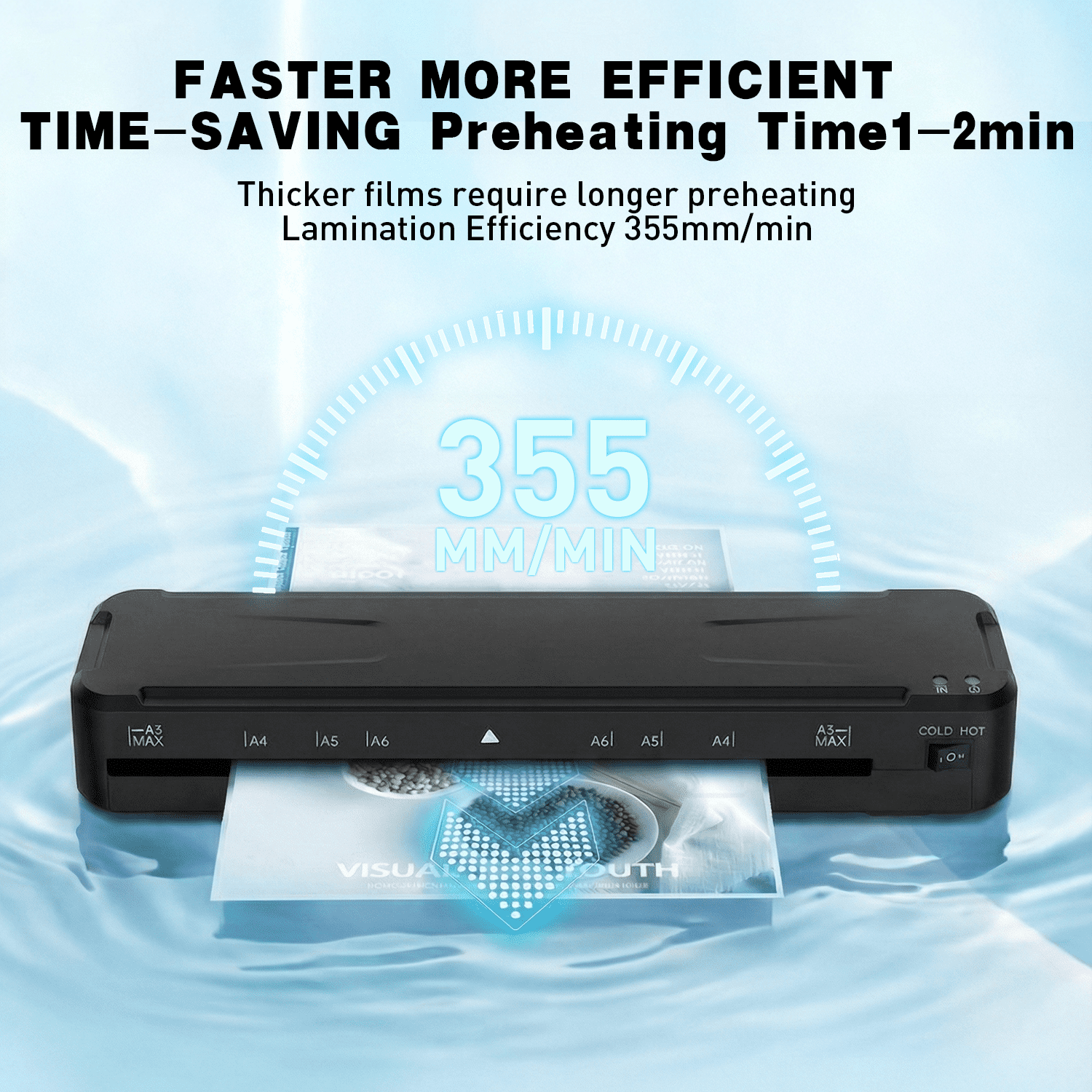 Laminator Machine,13 Inch Cold Thermal Laminators with Laminating Sheets,A3 Personal Laminators for Home Office School
