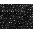 thumbnail image 4 of oneOone Viscose Jersey Black Fabric Geometric Bandhani Quilting Supplies Print Sewing Fabric By The Yard 60 Inches Wide, 4 of 5