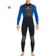 thumbnail image 5 of Yuarrent Traje de buceo Neopreno Nylon Traje de baño de manga larga Borde de cuero Clásico Cuello Traje de neopreno de Deportes acuáticos Hombre Azul METRO, 5 of 6