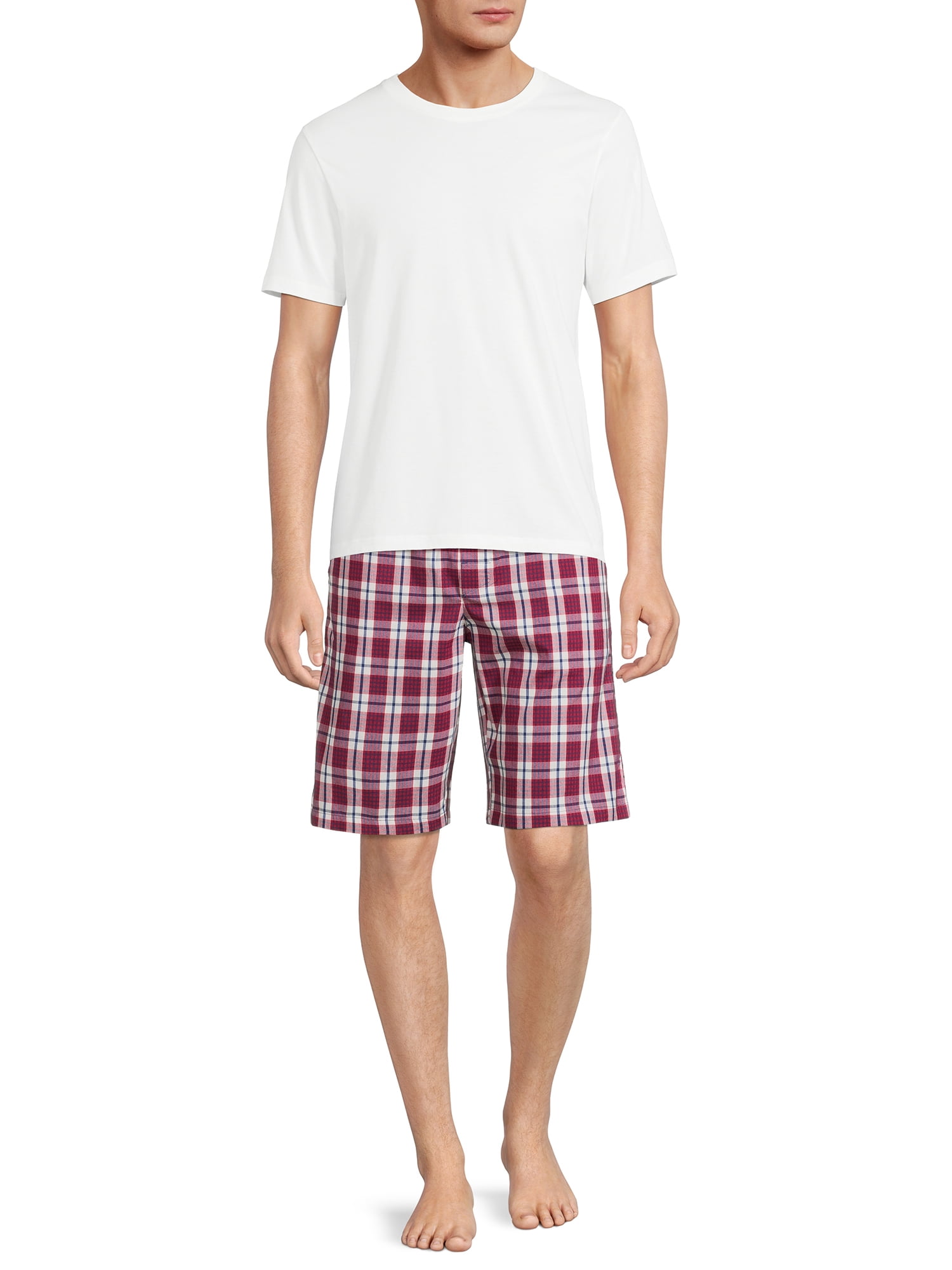 Hanes Men's and Big Men's Stretch Sleep Jam Shorts, 2-Pack, Sizes S-5X