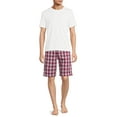thumbnail image 5 of Hanes Men's and Big Men's Woven Stretch Sleep Jam Shorts, 2-Pack, 5 of 5