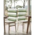 thumbnail image 4 of nqOlkjepod Sage Green White Striped Chair Covers Set of 6, Decorative Chair Back Cover, Farmhouse Stripes Dining Room Chair Slipcovers Removable Chair Protectors Covers for Party Banquet, 4 of 7