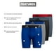 thumbnail image 2 of Calzoncillo tipo bóxer adidas Youth Performance para niños, paquete de 4 unidades, largo, 2 of 8