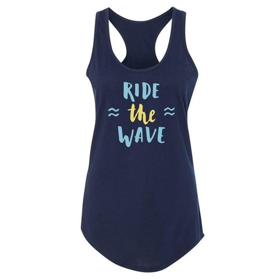 Ride The Wave! Racerback Tank Women -Image by Shutterstock, Female Large