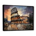 thumbnail image 2 of Designart "Colosseo Beige Italy" Architecture Floater Framed Canvas Wall Art, 2 of 7
