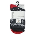 thumbnail image 3 of MeMoi Women's Bordered Snowflake Cozy Warm Thermal Crew Socks - Womens - Female, 9-11, Black, 3 of 4